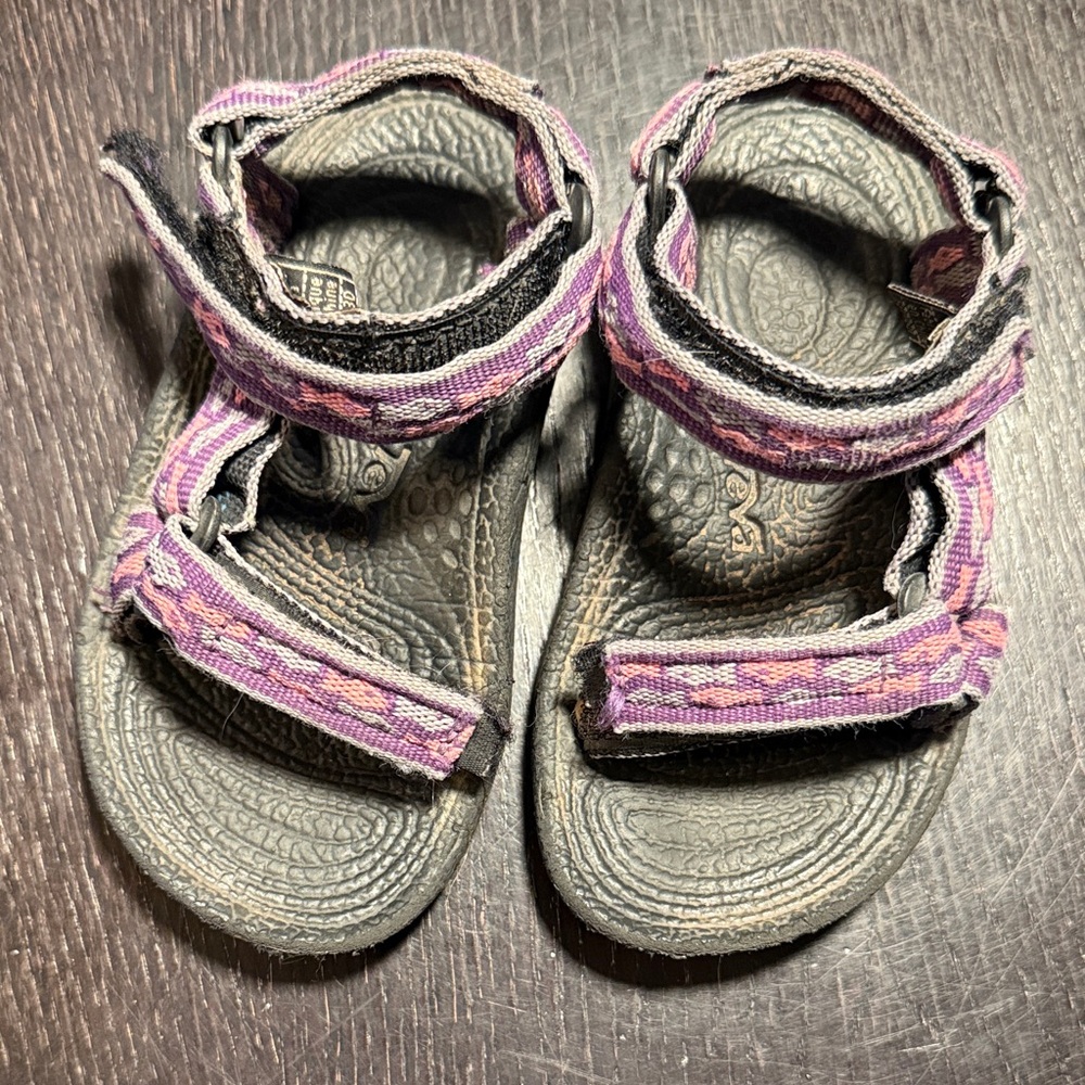 Teva Kids Sandals with Purple and Black Straps